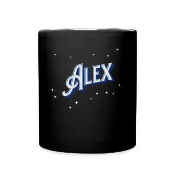 Alex name personalized - Full Colour Mug - black - Front