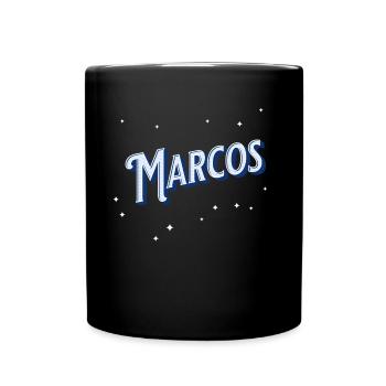 Le nom de Marco personnalisé - Mug uni - noir - Devant