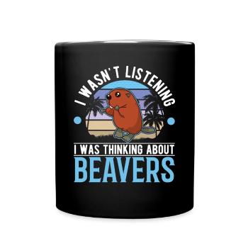 Cadeau Castor Beaver Dam Castor - Mug uni - noir - Devant