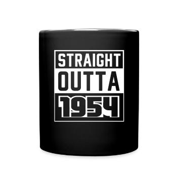Straight Outta 1954 Birthday 1954 Born 1954 - Full Colour Mug - black - Front