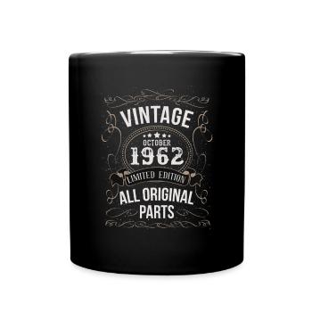 Octobre 1962 - Cadeau du 60e anniversaire. Légende. - Mug uni - noir - Devant