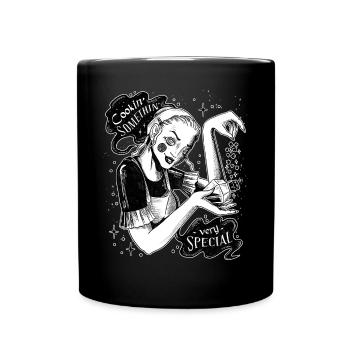 Okkult Goth Gothic Punk Grunge - Tasse einfarbig - Schwarz - Vorne