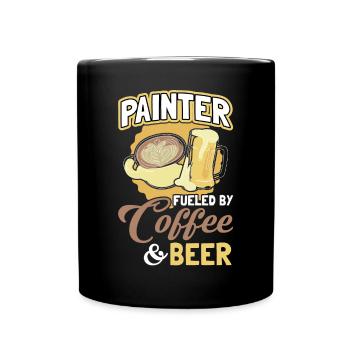 Ich Würde Lieber Malen - Malerin - Tasse einfarbig - Schwarz - Vorne