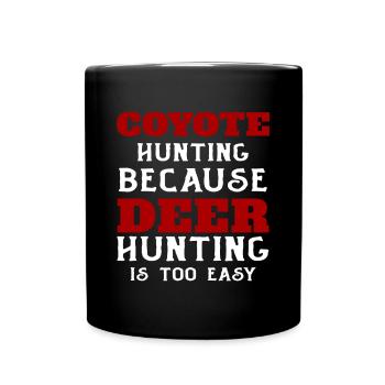 Coyote Chasse Coyote Cadeau - Mug uni - noir - Devant