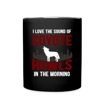 Coyote Chasse Coyote Cadeau - Mug uni - noir - Devant
