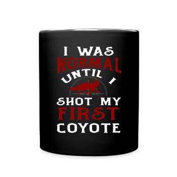 Coyote Chasse Coyote Cadeau - Mug uni - noir - Devant