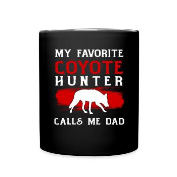 Coyote Chasse Coyote Cadeau - Mug uni - noir - Devant