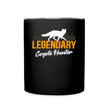 Coyote Chasse Coyote Cadeau - Mug uni - noir - Devant