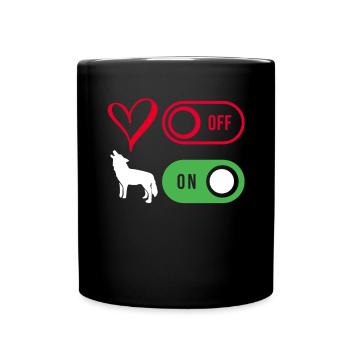 Coyote Chasse Coyote Cadeau - Mug uni - noir - Devant