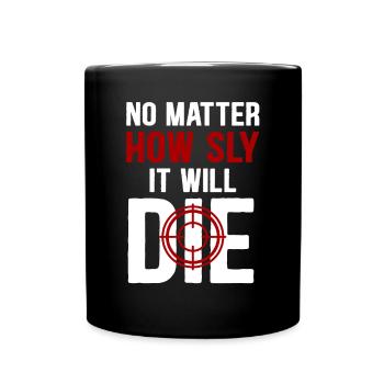 Coyote Chasse Coyote Cadeau - Mug uni - noir - Devant