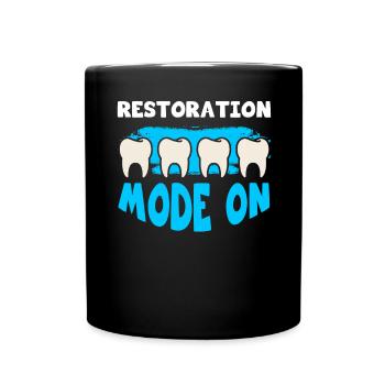 Dental Dentist Gift - Full Colour Mug - black - Front
