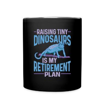 Herpétologiste des reptiles lézards caméléons - Mug uni - noir - Devant