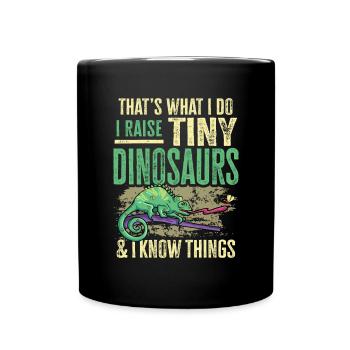 Herpétologiste des reptiles lézards caméléons - Mug uni - noir - Devant