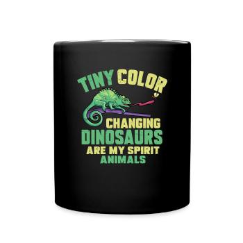 Herpétologiste des reptiles lézards caméléons - Mug uni - noir - Devant