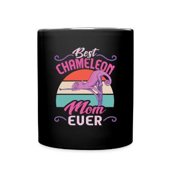 Herpétologiste des reptiles lézards caméléons - Mug uni - noir - Devant