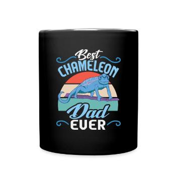Herpétologiste des reptiles lézards caméléons - Mug uni - noir - Devant