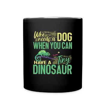 Herpétologiste des reptiles lézards caméléons - Mug uni - noir - Devant