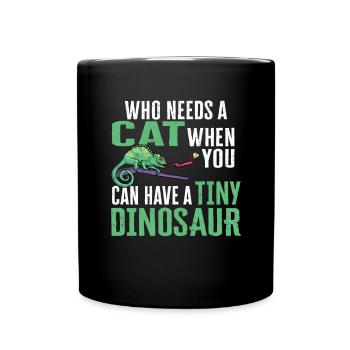 Herpétologiste des reptiles lézards caméléons - Mug uni - noir - Devant