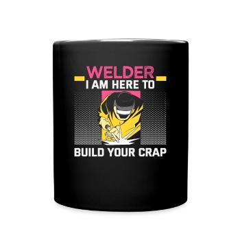 Conception de slogan de soudeur pour les métallurgistes - Mug uni - noir - Devant