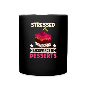Baking cookies and cakes Baker or hobby baker - Full Colour Mug - black - Front