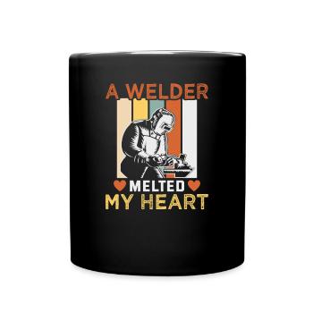 Conception de slogan de soudeur pour les métallurgistes - Mug uni - noir - Devant