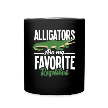 Alligator Alligator Crocodile Crocodile - Mug uni - noir - Devant