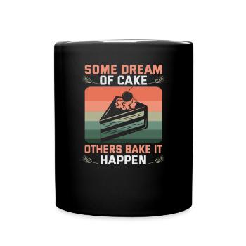 Baking cookies and cakes Baker or hobby baker - Full Colour Mug - black - Front
