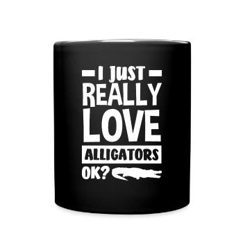 Alligator Alligator Crocodile Crocodile - Mug uni - noir - Devant