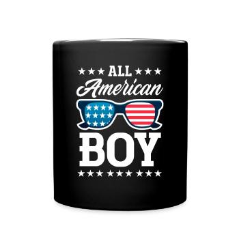 Amérique États-Unis Américain Américain - Mug uni - noir - Devant