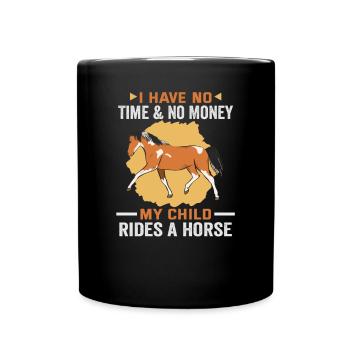 Design équestre et équestre pour les amoureux des chevaux - Mug uni - noir - Devant