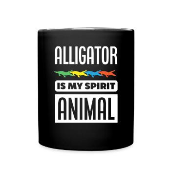 Alligator Alligator Crocodile Crocodile - Mug uni - noir - Devant