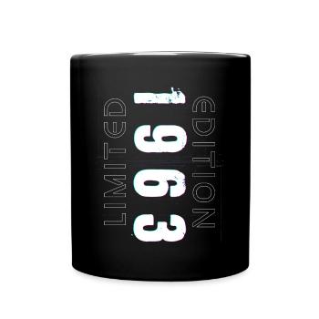 Limited Edition Year of Birth 1963 Gift Men - Full Colour Mug - black - Front
