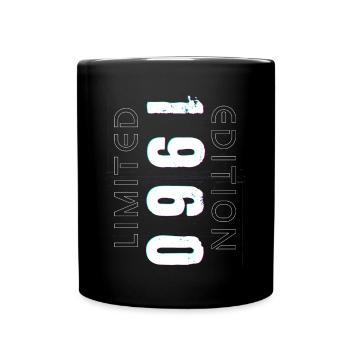 Édition Limitée Année de Naissance 1960 Cadeau Hommes - Mug uni - noir - Devant