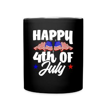 Amérique États-Unis Américain Américain - Mug uni - noir - Devant