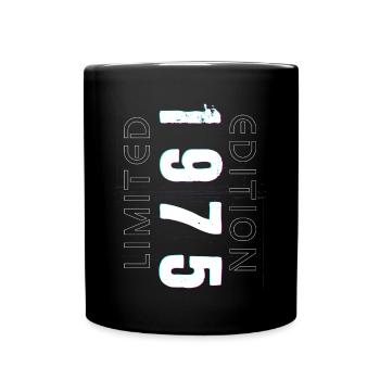 Limited Edition Year of Birth 1975 Gift Men - Full Colour Mug - black - Front