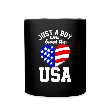 Amérique États-Unis Américain Américain - Mug uni - noir - Devant