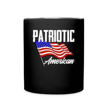 Amérique États-Unis Américain Américain - Mug uni - noir - Devant