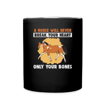 Design équestre et équestre pour les amoureux des chevaux - Mug uni - noir - Devant