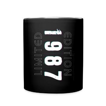 Limited Edition Year of Birth 1987 Gift Men - Full Colour Mug - black - Front