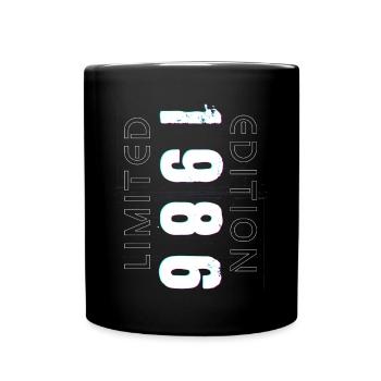 Limited Edition Year of Birth 1986 Gift Men - Full Colour Mug - black - Front