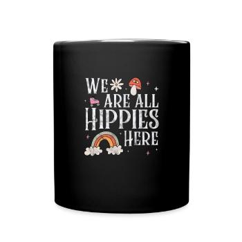 Hippie - Tasse einfarbig - Schwarz - Vorne