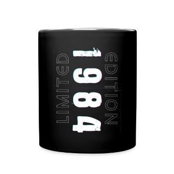 Limited Edition Year of Birth 1984 Gift Men - Full Colour Mug - black - Front