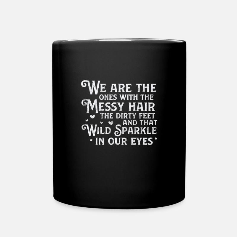 Hippie - Tasse einfarbig - Schwarz