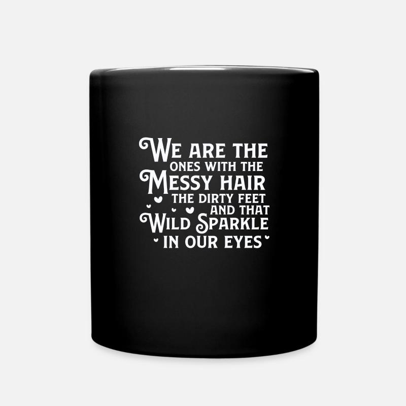 Hippie Peace Flower Power Love Frieden Geschenk - Tasse einfarbig - Schwarz