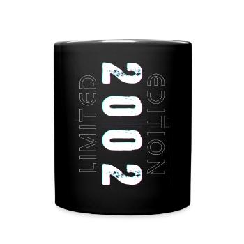 Limited Edition Geburtsjahr 2002 Geschenk Männer - Tasse einfarbig - Schwarz - Vorne