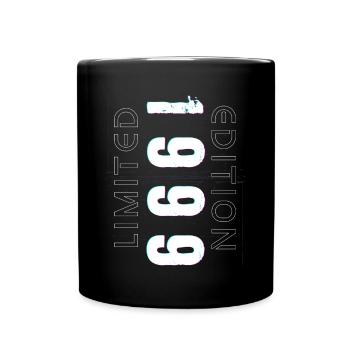 Limited Edition Geburtsjahr 1999 Geschenk Männer - Tasse einfarbig - Schwarz - Vorne