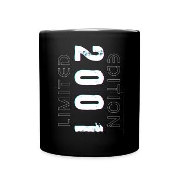 Limited Edition Year of Birth 2001 Gift Men - Full Colour Mug - black - Front