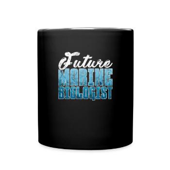 Meeresbiologie Meer Meeresbiologe Biolgie Geschenk - Tasse einfarbig - Schwarz - Vorne