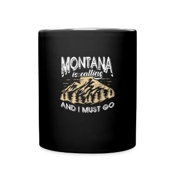 Montana Amérique USA Helena Mountains Cadeau - Mug uni - noir - Devant