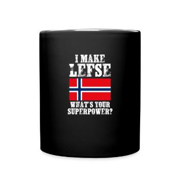 Norwegen - Tasse einfarbig - Schwarz - Vorne